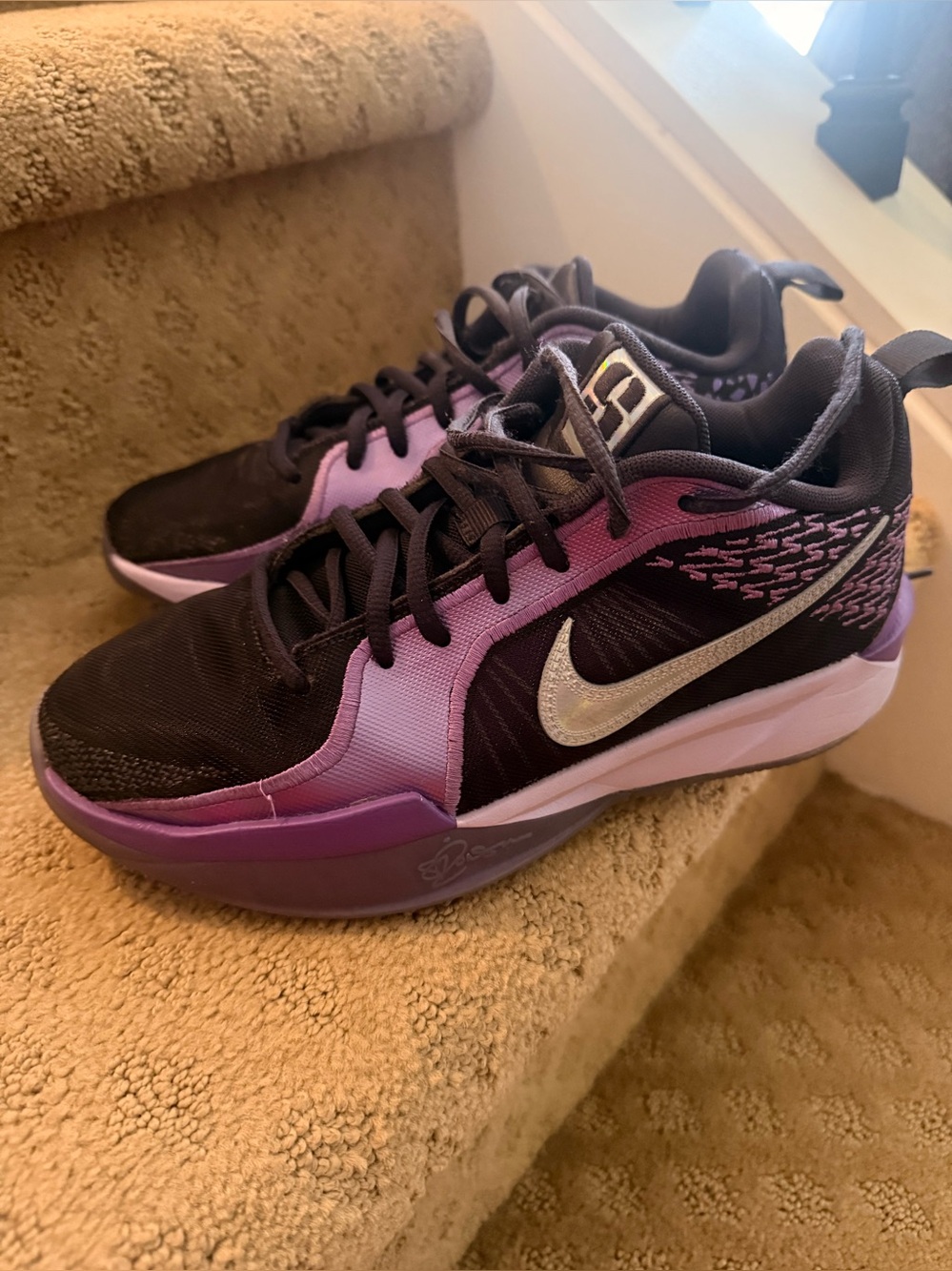 Sabrina Nike 2 Basketball Court Shoes in Purple Colorway - size Youth 5